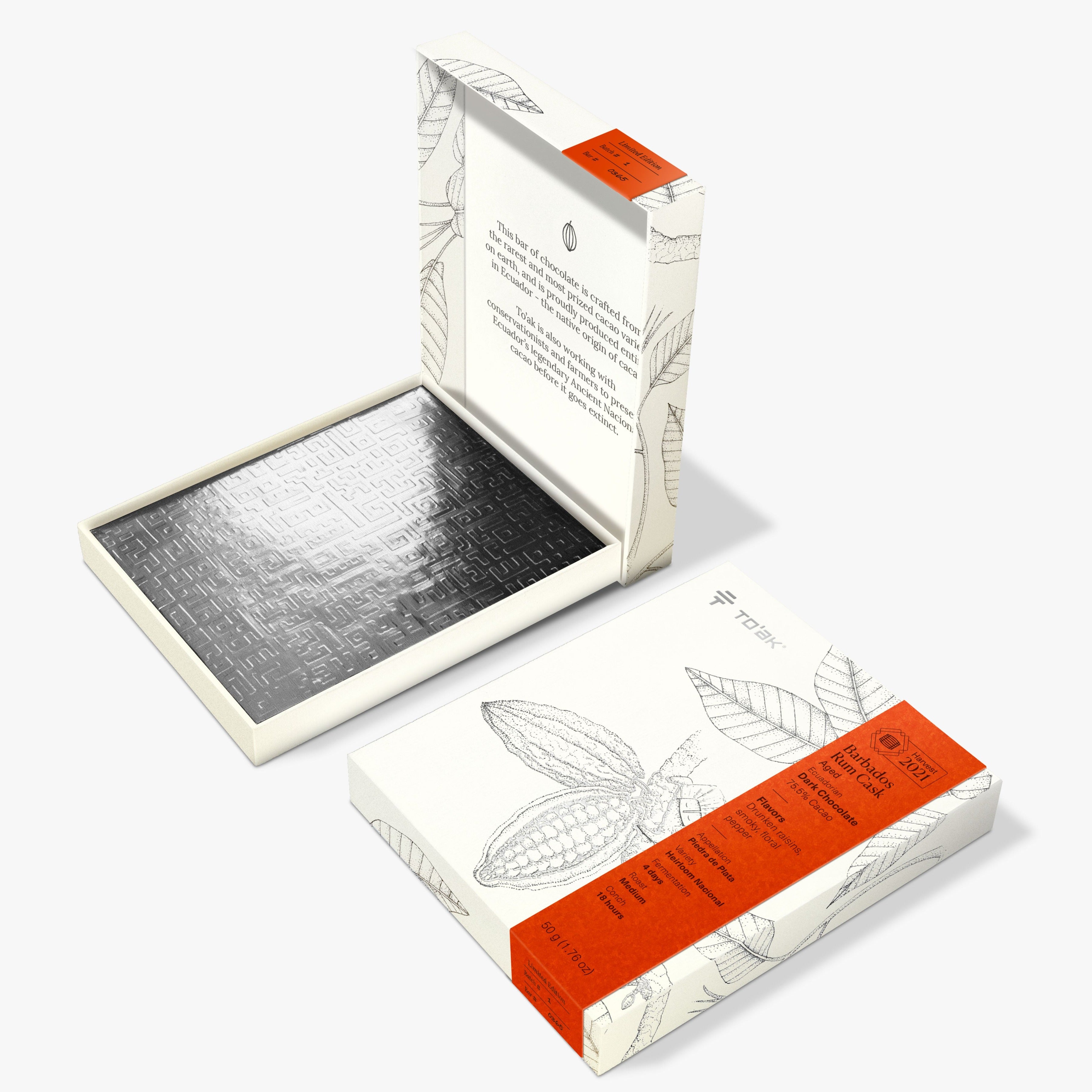 The Floral Atelier To'ak Luxury Chocolates Barbados Rum Cask Aged