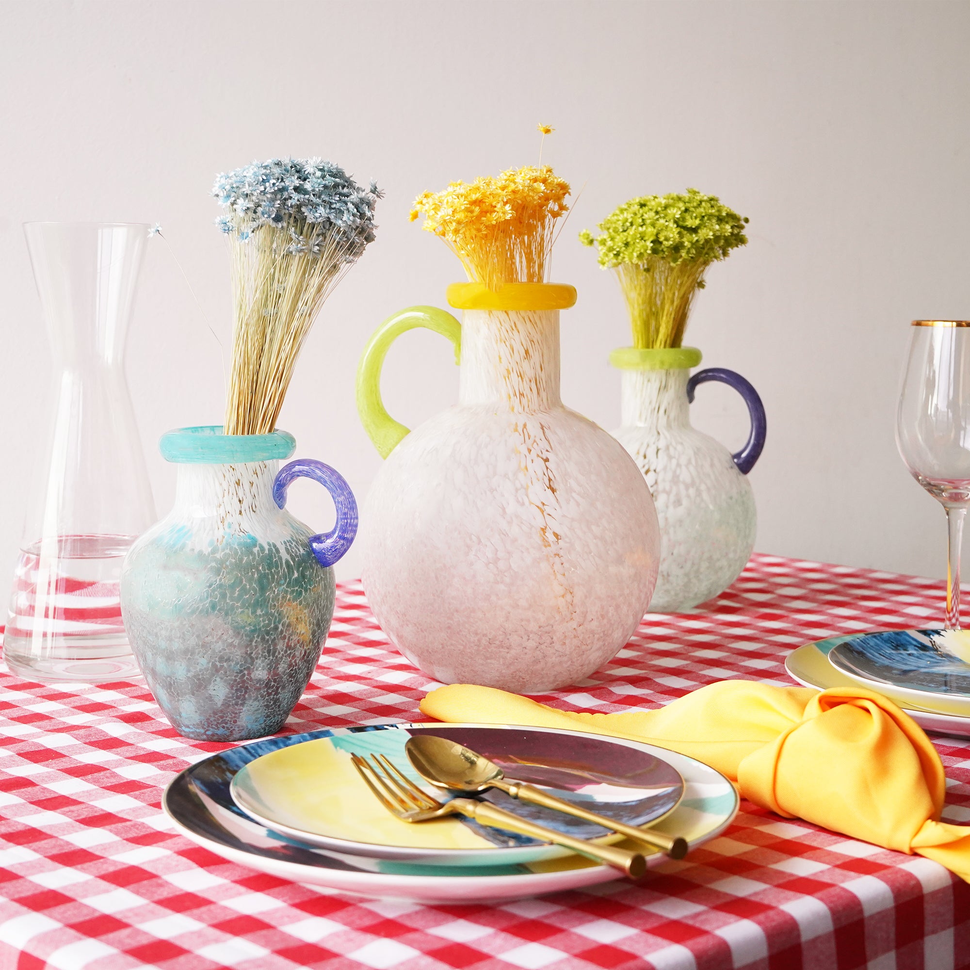 Blue Hockney Jug