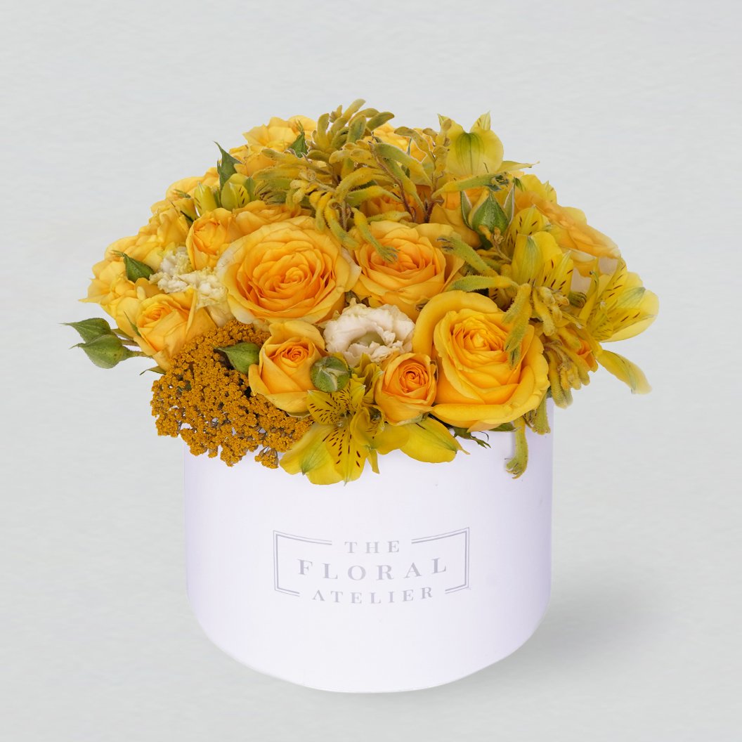 Petite Yellow Bloom Box – The Floral Atelier